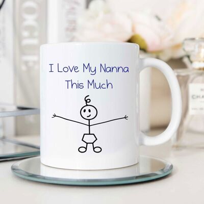 Unknown - 60 SECOND MAKEOVER I Love My Nanna This Much - White - 10oz - Mug Unknown - 60 SECOND MAKEOVER I Love My Nanna This Much - White - 10oz - Mug