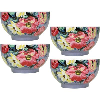 Mikasa Clovelly 4-Piece Bowl Set in Blue Blue Mikasa Clovelly 4-Piece Bowl Set in Blue Blue