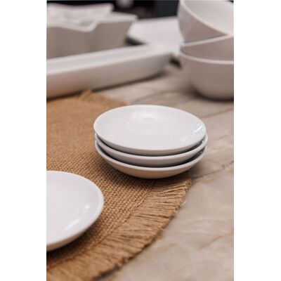 Mikasa Chalk Porcelain Dip Bowls, Set of 4 Small White Bowls, 9cm White Mikasa Chalk Porcelain Dip Bowls, Set of 4 Small White Bowls, 9cm White