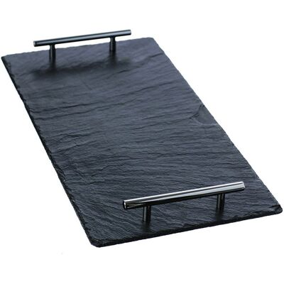 Selbrae House Slate Serving Tray - Large - Plain Handles - Gift Boxed in Dark Grey Size: 1 Pack Dark Grey 1 Pack Selbrae House Slate Serving Tray - Large - Plain Handles - Gift Boxed in Dark Grey Size: 1 Pack Dark Grey 1 Pack