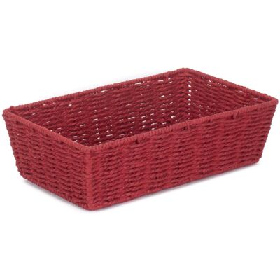 Red Hamper Red Paper Rope Tray Red Red Hamper Red Paper Rope Tray Red