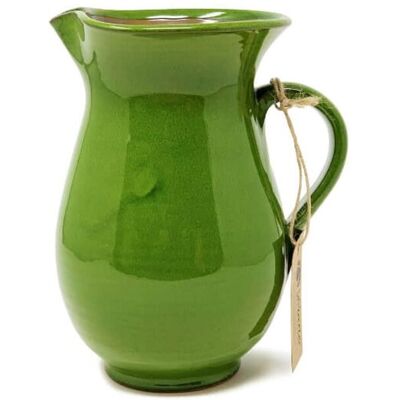 Verano Spanish Ceramics Selena Glazed Hand Dipped Kitchen Dining Pourer Jug 1L (H) 19cm in Dark Green Dark Green Verano Spanish Ceramics Selena Glazed Hand Dipped Kitchen Dining Pourer Jug 1L (H) 19cm in Dark Green Dark Green