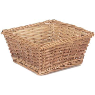 Red Hamper Wicker Light Steamed Square Split Willow Wicker Tray in Brown Brown Red Hamper Wicker Light Steamed Square Split Willow Wicker Tray in Brown Brown