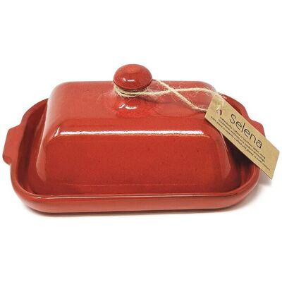Verano Spanish Ceramics Selena Glazed Hand Dipped Kitchen Dining Butter Dish 20cm L x 13cm W (internal 4.5cm H) in Red Size: 20 cm L x 13 cm W Red 20 cm L x 13 cm W Verano Spanish Ceramics Selena Glazed Hand Dipped Kitchen Dining Butter Dish 20cm L x 13cm W (internal 4.5cm H) in Red Size: 20 cm L x 13 cm W Red 20 cm L x 13 cm W