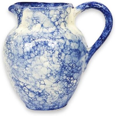 Verano Spanish Ceramics Burbujas Kitchen Dining Large Ceramic Pourer Jug 21cm in Blue Blue Verano Spanish Ceramics Burbujas Kitchen Dining Large Ceramic Pourer Jug 21cm in Blue Blue