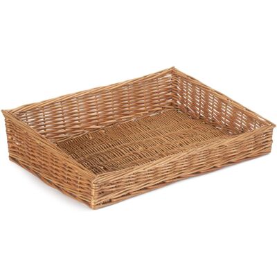 Red Hamper Wicker Flat Display Tray in Brown Brown Red Hamper Wicker Flat Display Tray in Brown Brown