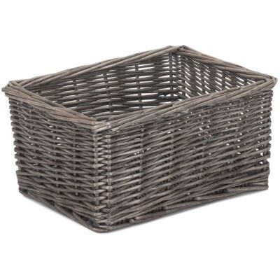 Red Hamper Antique Wash Finish Wicker Tray in Brown Brown Red Hamper Antique Wash Finish Wicker Tray in Brown Brown