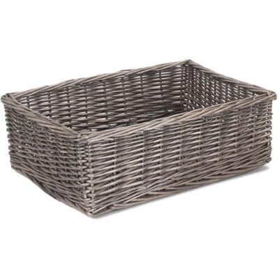 Red Hamper Antique Wash Finish Wicker Tray - Hamper Red Hamper Antique Wash Finish Wicker Tray - Hamper