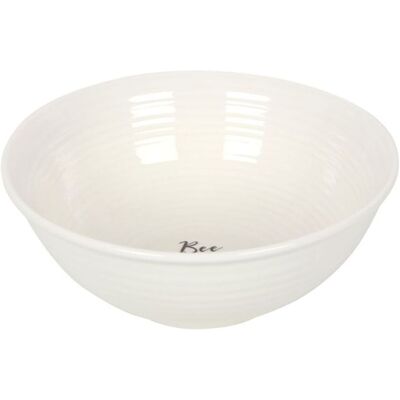 Something Different Bee Happy Bowl White - Bowl - Bee, Text - 17cm Something Different Bee Happy Bowl White - Bowl - Bee, Text - 17cm