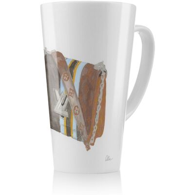 Benjamin Tate Design Stylish Bag Latte Mug in Natural Size: 100 cm Natural 100 cm Benjamin Tate Design Stylish Bag Latte Mug in Natural Size: 100 cm Natural 100 cm
