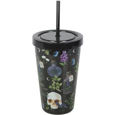 Something Different Venom & Vines Printed Tumbler in Black Black Something Different Venom & Vines Printed Tumbler in Black Black