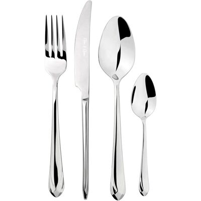 Glim & Glam Cutlery Sets Stainless Steel 18/8 32pc Set Catering Versailles in Silver Silver Glim & Glam Cutlery Sets Stainless Steel 18/8 32pc Set Catering Versailles in Silver Silver
