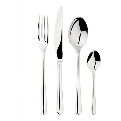 Glim & Glam Cutlery Sets Stainless Steel 18/8 16pc Set Catering Sphere in Silver Silver Glim & Glam Cutlery Sets Stainless Steel 18/8 16pc Set Catering Sphere in Silver Silver