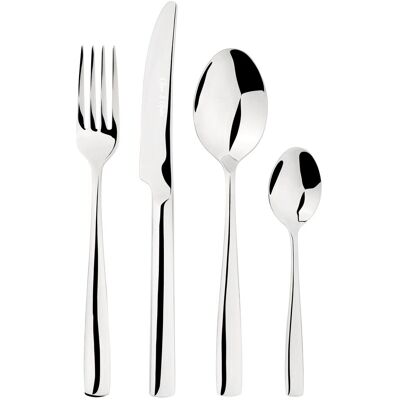 Glim & Glam Cutlery Sets Stainless Steel 18/8 32pc Set Catering Simplicity in Silver Silver Glim & Glam Cutlery Sets Stainless Steel 18/8 32pc Set Catering Simplicity in Silver Silver