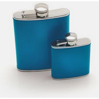Silver Editions Travelling Bright Hip Flasks available in 2.5oz & 6oz sizes in Bright Blue Size: Small Bright Blue Small Silver Editions Travelling Bright Hip Flasks available in 2.5oz & 6oz sizes in Bright Blue Size: Small Bright Blue Small