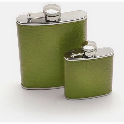 Silver Editions Travelling Bright Hip Flasks available in 2.5oz & 6oz sizes in Olive Size: Large Olive Large Silver Editions Travelling Bright Hip Flasks available in 2.5oz & 6oz sizes in Olive Size: Large Olive Large