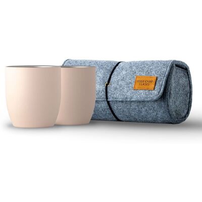 High Camp Flasks Parkside Tumbler 2-Pack + Soft Case Wine Tumblers in Rose Size: 2 Pack Rose 2 Pack High Camp Flasks Parkside Tumbler 2-Pack + Soft Case Wine Tumblers in Rose Size: 2 Pack Rose 2 Pack