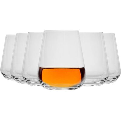 Bormioli Rocco Inalto Uno Stemless Wine Glasses Set - 450ml - Pack of 6 Bormioli Rocco Inalto Uno Stemless Wine Glasses Set - 450ml - Pack of 6