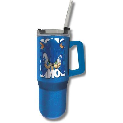 Sonic the Hedgehog Travel Mug - Stainless Steel 940ml Sonic the Hedgehog Travel Mug - Stainless Steel 940ml