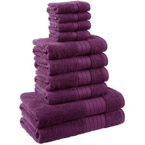 Dreamscene Luxury 100% Cotton 10 Piece Bathroom Towel Bale Set