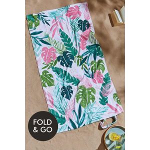 Catherine Lansfield 'Tropical Palm Beach In A Bag' Beach Towel