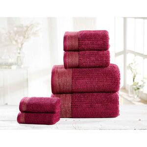 Rapport Home Mayfair Ribbed Weave 500 GSM Cotton Super Soft & Absorbant Towel in Purple Size: Bath Sheet Purple Bath Sheet Rapport Home Mayfair Ribbed Weave 500 GSM Cotton Super Soft & Absorbant Towel in Purple Size: Bath Sheet Purple Bath Sheet