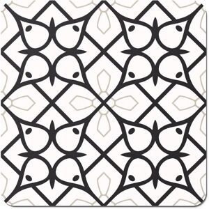 Warren Reed - Designer Arabic Style Pattern Coasters - Set of 4 in Black Black Warren Reed - Designer Arabic Style Pattern Coasters - Set of 4 in Black Black