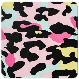 Warren Reed - Designer Colourful Leopard Print Coasters - Set of 4 in Pink Pink Warren Reed - Designer Colourful Leopard Print Coasters - Set of 4 in Pink Pink