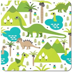 Warren Reed - Designer Baby Dinosaur Print Coasters - Set of 4 in Green Green Warren Reed - Designer Baby Dinosaur Print Coasters - Set of 4 in Green Green