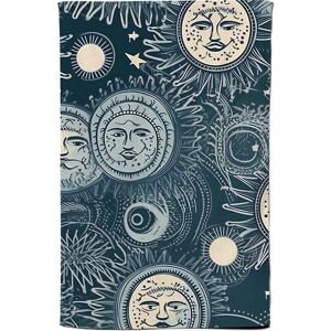Warren Reed - Designer Silver Blue Moon & Stars Tea Towel Blue Warren Reed - Designer Silver Blue Moon & Stars Tea Towel Blue