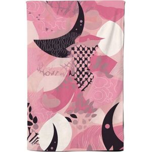 Warren Reed - Designer Abstract Pink Moon Pattern Tea Towel Pink Warren Reed - Designer Abstract Pink Moon Pattern Tea Towel Pink