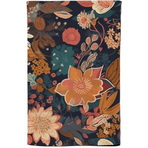 Warren Reed - Designer Boho Chic Flower Tea Towel in Orange Orange Warren Reed - Designer Boho Chic Flower Tea Towel in Orange Orange