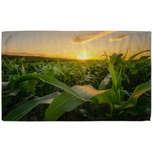 Benjamin Tate Design field at sunset Designer Bath Towel Designer Bath Towel in Green Green Benjamin Tate Design field at sunset Designer Bath Towel Designer Bath Towel in Green Green