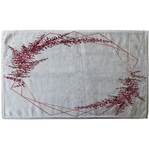 Benjamin Tate Design Pink Flower & Geometric Shapes Soft Bath Towel Pink Benjamin Tate Design Pink Flower & Geometric Shapes Soft Bath Towel Pink