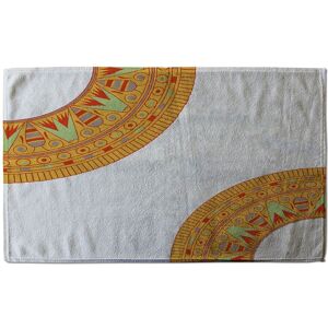 Benjamin Tate Design Egyptian Hieroglyphs Soft Bath Towel in Orange Orange Benjamin Tate Design Egyptian Hieroglyphs Soft Bath Towel in Orange Orange