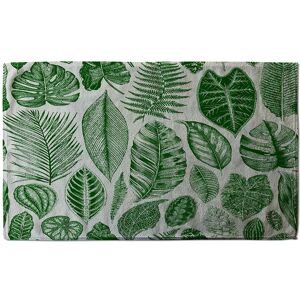 Benjamin Tate Design Leaves Mixed Soft Bath Towel in Green Green Benjamin Tate Design Leaves Mixed Soft Bath Towel in Green Green