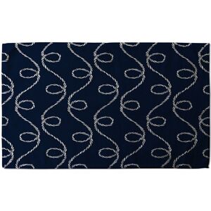 Benjamin Tate Design Swirled Rope Soft Bath Towel in Blue Blue Benjamin Tate Design Swirled Rope Soft Bath Towel in Blue Blue