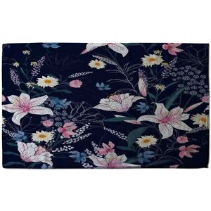 Benjamin Tate Design Tropical White & Pink Flowers Soft Bath Towel in Orange Orange Benjamin Tate Design Tropical White & Pink Flowers Soft Bath Towel in Orange Orange