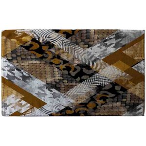 Benjamin Tate Design Geometric Snake Skin & Patterns Soft Bath Towel in Blue Blue Benjamin Tate Design Geometric Snake Skin & Patterns Soft Bath Towel in Blue Blue