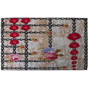 Benjamin Tate Design Flowers & Chains Soft Bath Towel in Green Green Benjamin Tate Design Flowers & Chains Soft Bath Towel in Green Green