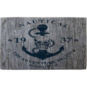 Benjamin Tate Design Anchor Print On Wood Soft Bath Towel in Green Green Benjamin Tate Design Anchor Print On Wood Soft Bath Towel in Green Green