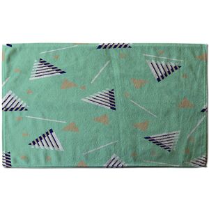 Benjamin Tate Design Geometric Triangle Stripes Soft Bath Towel in Yellow Yellow Benjamin Tate Design Geometric Triangle Stripes Soft Bath Towel in Yellow Yellow