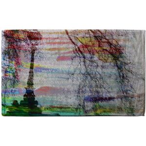 Benjamin Tate Design London Street Light Soft Bath Towel in Green Green Benjamin Tate Design London Street Light Soft Bath Towel in Green Green