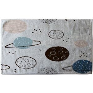 Benjamin Tate Design Child Hand Drawn Space Elements Soft Bath Towel in White White Benjamin Tate Design Child Hand Drawn Space Elements Soft Bath Towel in White White