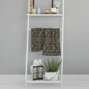 Benjamin Tate Design Golden Lined Shape Soft Bath Towel in Green Green Benjamin Tate Design Golden Lined Shape Soft Bath Towel in Green Green