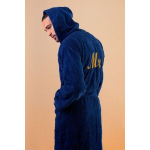 Lulabay Men's Personalised MR Terry Towelling Robe in Navy Size: Large/XL Navy L/XL Lulabay Men's Personalised MR Terry Towelling Robe in Navy Size: Large/XL Navy L/XL