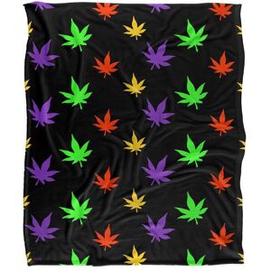 JQ Licensing James Piazza Neon Marijuana Pot Leaves Pattern Silky Touch Super Soft Throw Blanket 152 X 127 cm in White White 152 X 127 cm JQ Licensing James Piazza Neon Marijuana Pot Leaves Pattern Silky Touch Super Soft Throw Blanket 152 X 127 cm in White White 152 X 127 cm