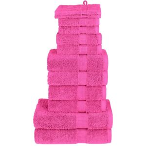 Berkfield Home 12 Piece Premium Towel Set SOLUND Pink 600 gsm Pink Berkfield Home 12 Piece Premium Towel Set SOLUND Pink 600 gsm Pink