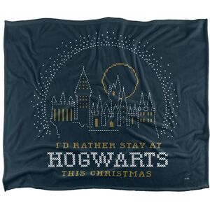 Warner Brothers Harry Potter I'd Rather Stay at Hogwarts Blanket 152x127cm in White Size: 152x127 cm White 152x127 cm Warner Brothers Harry Potter I'd Rather Stay at Hogwarts Blanket 152x127cm in White Size: 152x127 cm White 152x127 cm