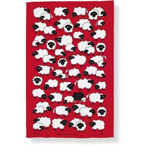 Ulster Weavers 'Baa Baa' Animal Print 100% Cotton Tea Towel in Red Red Ulster Weavers 'Baa Baa' Animal Print 100% Cotton Tea Towel in Red Red